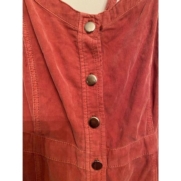 Anthropologie- Pilcro Tiered Corduroy Midi Dress - Picture 6 of 9